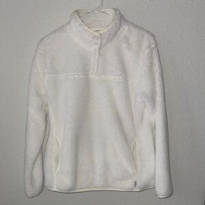 Eddie Bauer Women's White Fleece Jacket